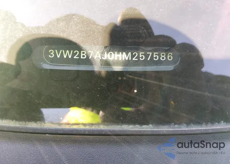 2017 Volkswagen Jetta 1.4T S z USA, uszkodzony, nr VIN 3VW2B7AJ0HM257586